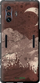 TPU чехол С изображением лунного пейзажа в ночном лесу для Xiaomi Poco F4 GT - 6546b-2958 изображение 