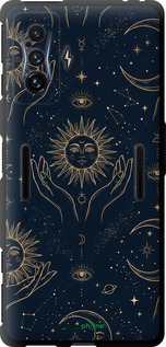 TPU чехол Celestial Harmony: Sun & Moon Gold Mystic Pattern для Xiaomi Poco F4 GT - 6778b-2958 изображение 