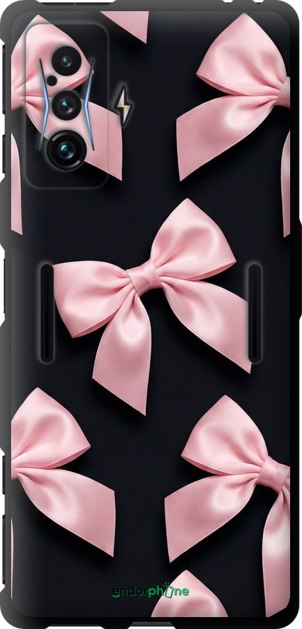 TPU чехол Coquette Ribbons Dark Coquette для Xiaomi Poco F4 GT - 6767b-2958 изображение 