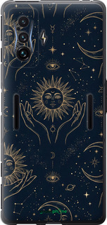 Силиконовый чехол Celestial Harmony: Sun & Moon Gold Mystic Pattern для Xiaomi Poco F4 GT - 6778u-2958 изображение 