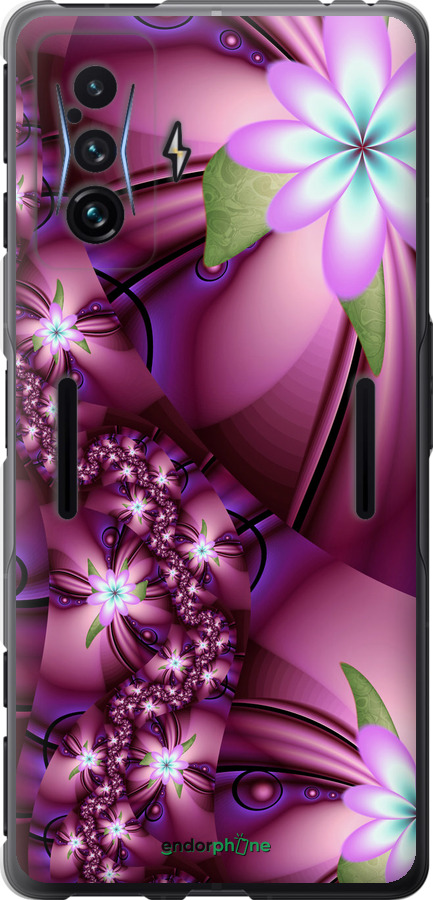 

Силіконовий чохол "Квіткова мозаїка" для Xiaomi Poco F4 GT, Рожевий