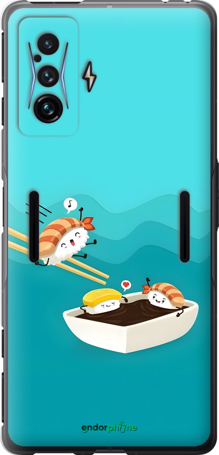 Силиконовый чехол Суши для Xiaomi Poco F4 GT - 6354u-2958 изображение 