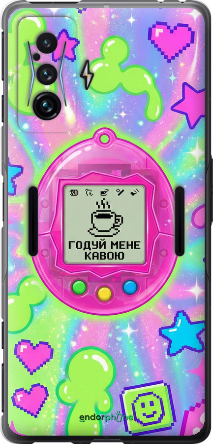 Силиконовый чехол Y2K Aesthetic Retro Pet: Годуй мене кавою для Xiaomi Poco F4 GT - 6784u-2958 изображение 