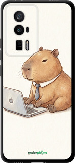 TPU чехол 'Funny Capybara CEO Working' для Xiaomi Redmi K60 изображение 1