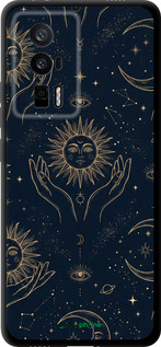 TPU чехол Celestial Harmony: Sun & Moon Gold Mystic Pattern для Xiaomi Redmi K60 - 6778b-2973 изображение 