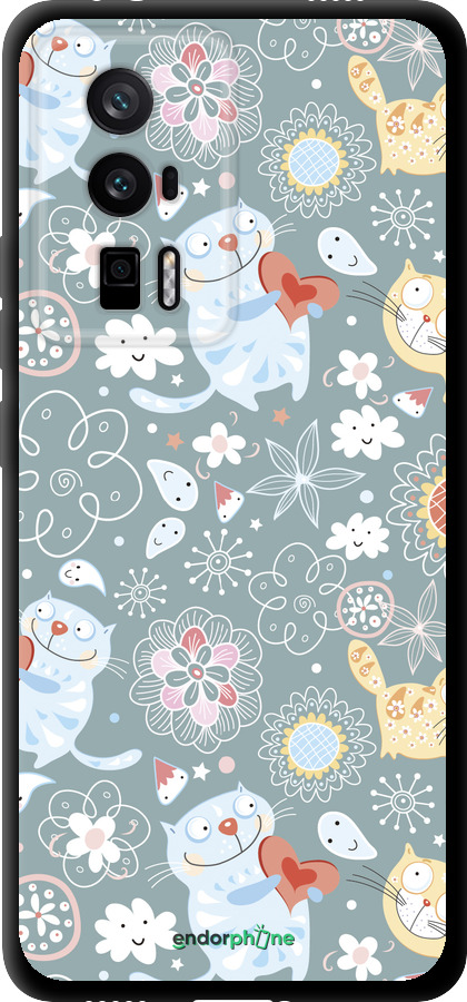 TPU чехол Котята v3 для Xiaomi Poco F5 Pro 5G - 1223b-3193 изображение 