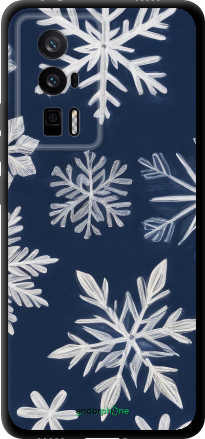TPU чехол Сніжинки для Xiaomi Redmi K60 - 5821b-2973 изображение 