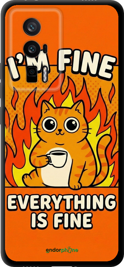 TPU чехол Funny Cat для Xiaomi Redmi K60 - 6786b-2973 изображение 