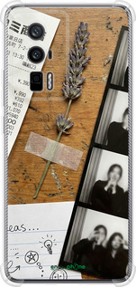 Силикон с усиленными углами чехол Aesthetic Scrapbook Collage для Xiaomi Redmi K60 - 6773sp-2973 изображение 