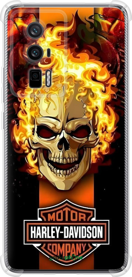 Силикон с усиленными углами чехол Харлей девидсон для Xiaomi Poco F5 Pro 5G - 6370sp-3193 изображение 
