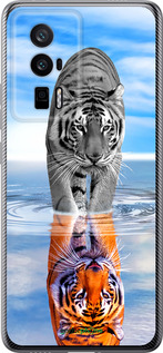 Силиконовый чехол Тигр для Xiaomi Poco F5 Pro 5G - 6016u-3193 изображение 