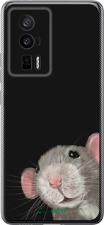 Силиконовый чехол The Peeking Rat для Xiaomi Poco F5 Pro 5G - 6442u-3193 изображение 