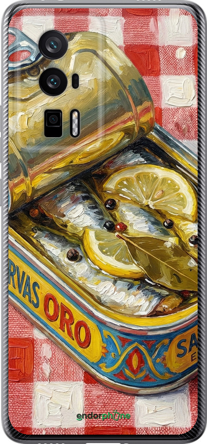 Силиконовый чехол Vintage Sardine Tin Phone для Xiaomi Poco F5 Pro 5G - 6772u-3193 изображение 