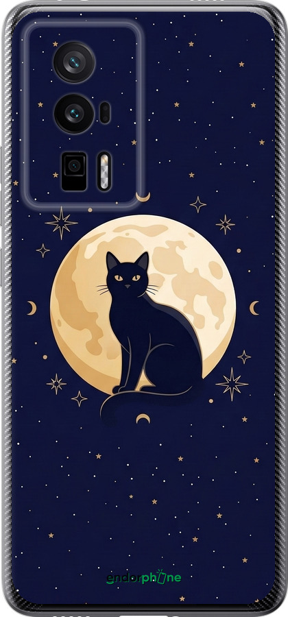 Силиконовый чехол Cute Cat Celestial/Witchy для Xiaomi Poco F5 Pro 5G - 6787u-3193 изображение 