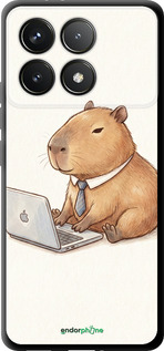 TPU чехол Funny Capybara CEO Working для Xiaomi Redmi K70 Pro - 6777b-3800 изображение 