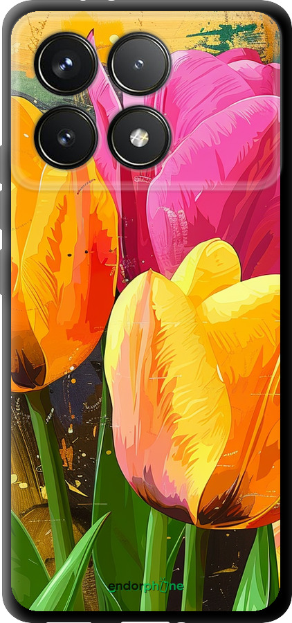 TPU чехол Намальовані тюльпани для Xiaomi Redmi K70 Pro - 5990b-3800 изображение 