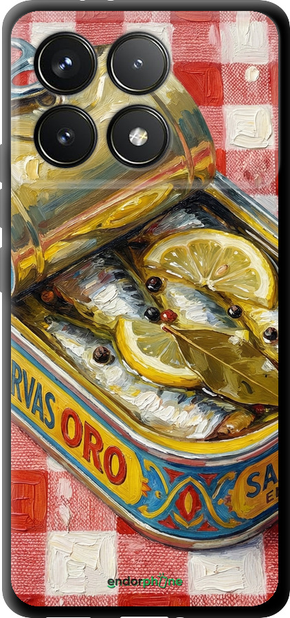 TPU чехол Vintage Sardine Tin Phone для Xiaomi Poco F6 Pro - 6772b-3755 изображение 