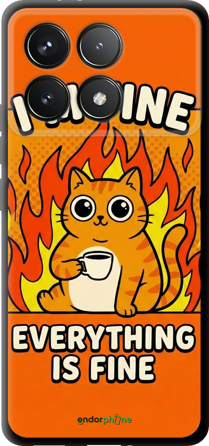 TPU чехол Funny Cat для Xiaomi Redmi K70 Pro - 6786b-3800 изображение 