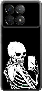 Силіконовий чехол Скелет робить Selfie для Xiaomi Poco F6 Pro - 6535u-3755 изображение 