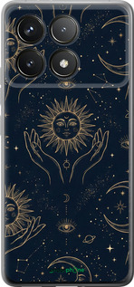 Силиконовый чехол 'Celestial Harmony: Sun & Moon Gold Mystic Pattern' для Xiaomi Redmi K70 Pro изображение 5