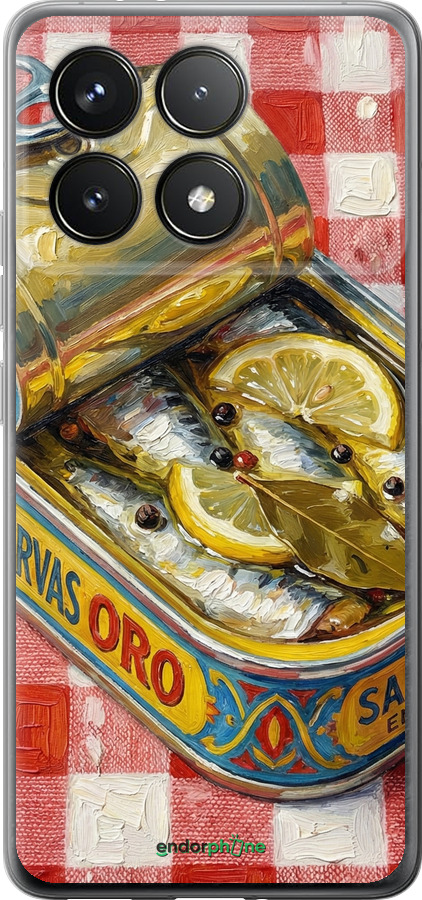 Силіконовий чехол Vintage Sardine Tin Phone для Xiaomi Redmi K70 Pro - 6772u-3800 изображение 
