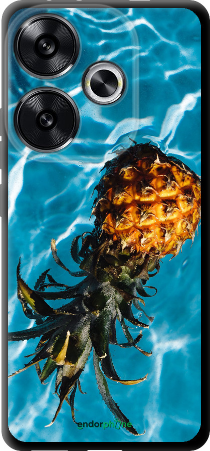 TPU чехол Ананас на воде для Xiaomi Redmi Turbo 3 5G - 4384b-3802 изображение 