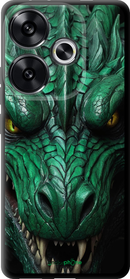 TPU чехол Зелёный дракон v2 для Xiaomi Redmi Turbo 3 5G - 5817b-3802 изображение 