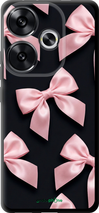 TPU чехол Coquette Ribbons Dark Coquette для Xiaomi Poco F6 - 6767b-3754 изображение 