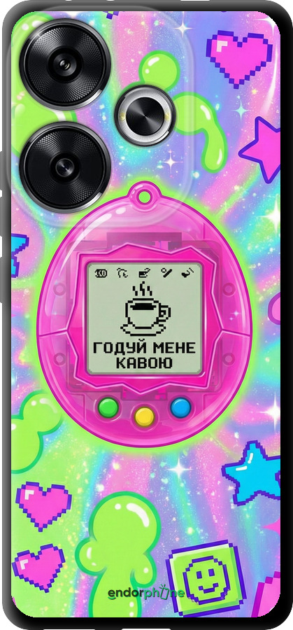 TPU чехол Y2K Aesthetic Retro Pet: Годуй мене кавою для Xiaomi Poco F6 - 6784b-3754 изображение 