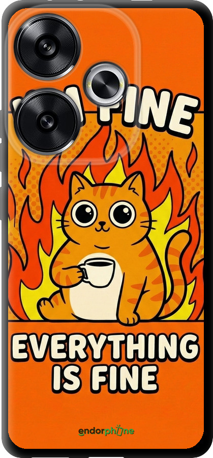 TPU чехол Funny Cat для Xiaomi Redmi Turbo 3 5G - 6786b-3802 изображение 