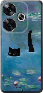 Силіконовий чехол Із зображенням кота та водяної лілії Monet для Xiaomi Redmi Turbo 3 5G - 6519u-3802 изображение 