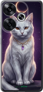 Силиконовый чехол Mystic White Cat Gothic Dark Purple Gold для Xiaomi Poco F6 - 6805u-3754 изображение 