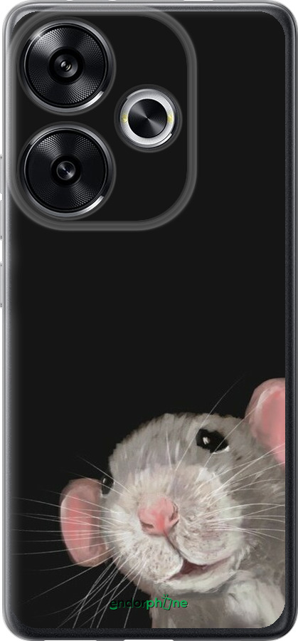 Силіконовий чехол The Peeking Rat для Xiaomi Redmi Turbo 3 5G - 6442u-3802 изображение 