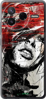 Силіконовий чехол Обличчя дівчини для Xiaomi Redmi K80 - 1162u-4148 изображение 