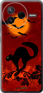 Силіконовий чехол Чорна кішка під місяцем для Xiaomi POCO F7 Pro - 1190u-4085 изображение 