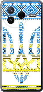 Силіконовий чехол Герб - вишиванка жовто-блакитна  для Xiaomi POCO F7 Pro - 1197u-4085 изображение 