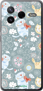 Силиконовый чехол Котята v3 для Xiaomi Redmi K80 - 1223u-4148 изображение 