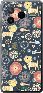 Силиконовый чехол Котята v4 для Xiaomi Redmi K80 - 1224u-4148 изображение 