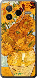 Силіконовий чехол Вінсент Ван Гог. Соняшники для Xiaomi Redmi K80 - 162u-4148 изображение 