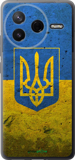 Силиконовый чехол Флаг и герб Украины 2 для Xiaomi POCO F7 Pro - 378u-4085 изображение 