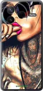 Силіконовий чехол Дівчина в тату для Xiaomi Redmi K80 - 4001u-4148 изображение 