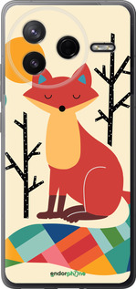 Силиконовый чехол Rainbow fox для Xiaomi Redmi K80 - 4010u-4148 изображение 