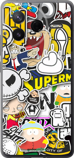 Силиконовый чехол Popular logos для Xiaomi POCO F7 Pro - 4023u-4085 изображение 