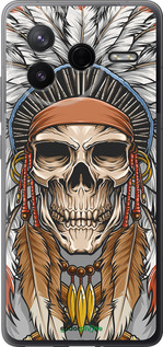 Силиконовый чехол Череп индейца для Xiaomi Redmi K80 - 4032u-4148 изображение 