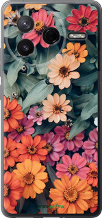 Силіконовий чехол Beauty flowers для Xiaomi POCO F7 Pro - 4050u-4085 изображение 