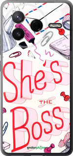 Силиконовый чехол she's the  boss для Xiaomi POCO F7 Pro - 4254u-4085 изображение 