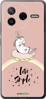 Силіконовий чехол Єдиноріжка в пончику  для Xiaomi Redmi K80 - 4282u-4148 изображение 