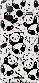 Силиконовый чехол Панды для Xiaomi POCO F7 Pro - 4318u-4085 изображение 