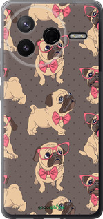 Силиконовый чехол мопсики 2 для Xiaomi Redmi K80 - 4362u-4148 изображение 