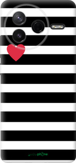 Силіконовий чехол Чорно-білі смуги для Xiaomi Redmi K80 - 4461u-4148 изображение 